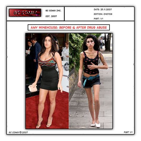 Amy Winehouse: Before & After Drug Abuse | The changes drugs… | Flickr