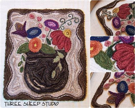 Meadow Flowers Punch Needle Pattern PN510 Needlepunch | Etsy | Punch needle pattern, Punch ...