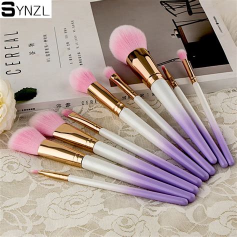 Professional 9pcs makeup brushes purple color make up brushes Cute ...