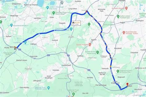 M25 closures this weekend as drivers face 23 mile diversion and urged to leave 1 hour earlier ...