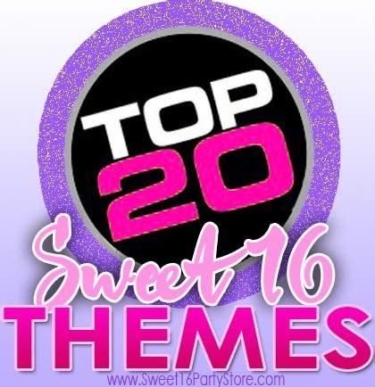 Top 20 Sweet 16 Party Themes | Sweet 16 Party Store