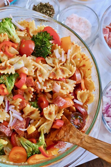 The Most Flavorful Cold Pasta Salad You'll Ever Make - Slice of Jess