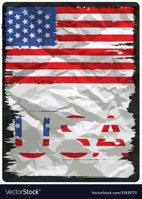 American flag poster design Royalty Free Vector Image