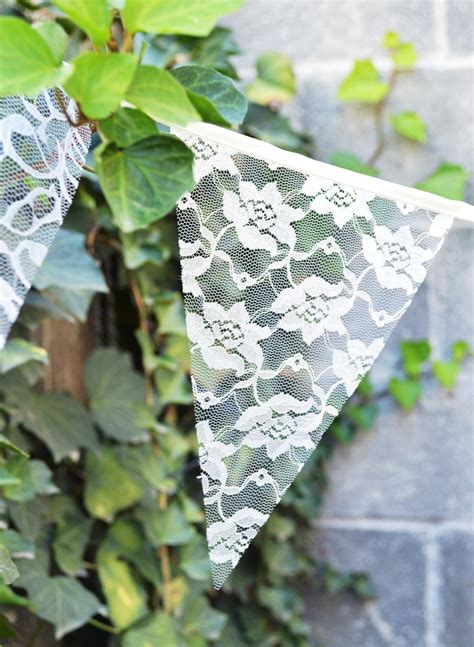 Wedding bunting banner Wedding garland Boho decoration Lace | Etsy