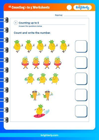 All You Need to Know about Counting 1 to 5 Worksheets [PDFs] Brighterly.com