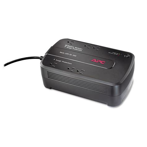 APC BE350G Back-UPS ES 350 Battery Backup System, 6 Outlets, 350 VA, 365 J - Walmart.com