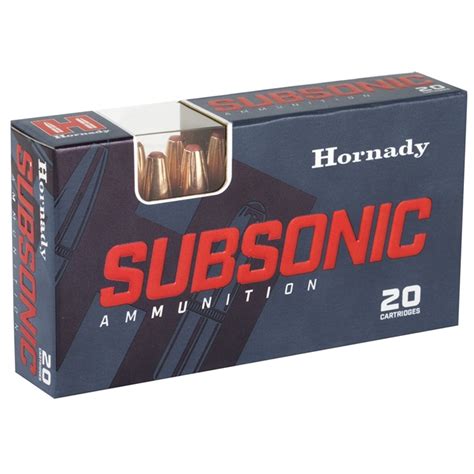 Hornady Subsonic 300 AAC Blackout Ammo 190 Gr Sub-X Subsonic FTX - Ammo ...