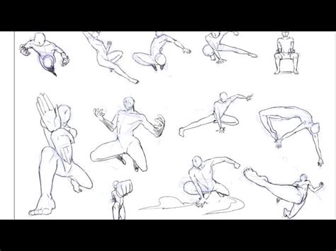 Fighting Poses Drawing