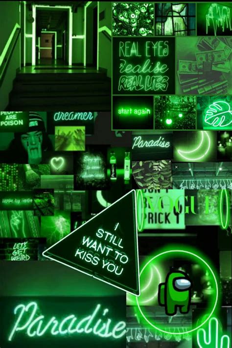 Download Vibrant Neon Green Aesthetic Background | Wallpapers.com