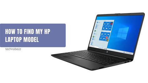 How To Find My HP Laptop Model