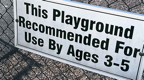 Playground Safety Signs & Labels