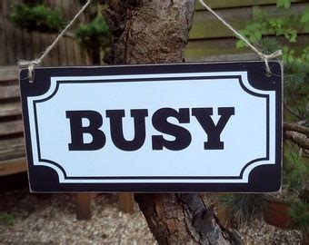 Busy door sign | Etsy