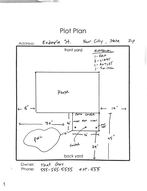 Plot Plan - Alumawood Products