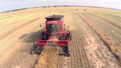 Harvesting Canola in Noble County Oklahoma, June 2014 - YouTube