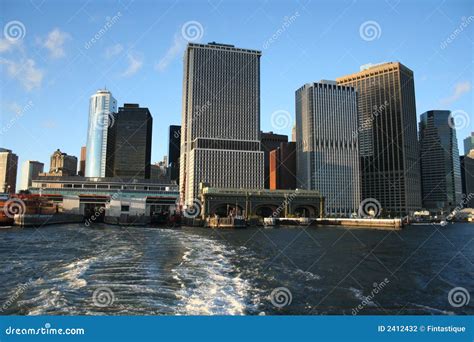 Staten Island Ferry Terminal Stock Photo - Image of architecture ...