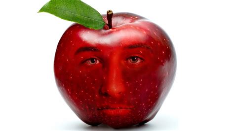 Photoshop Tutorial: Create FACE INTO Fruit Apple - YouTube