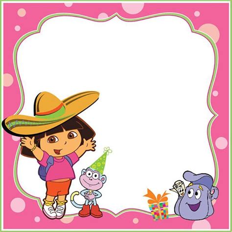 Dora The Explorer | Free Invitation Templates | Explorer invitation, Dora the explorer, Free ...