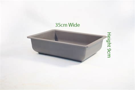 Plastic Rectangular Bonsai Pot 35cm - ALL THINGS BONSAI