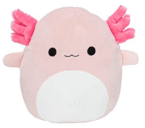 a pink and white stuffed animal with big ears