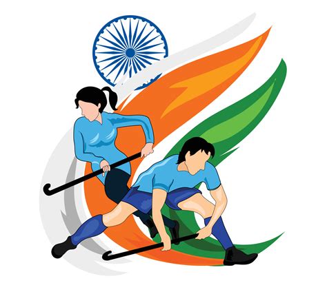 National Sports Day in India poster illustration 11167596 Vector Art at ...