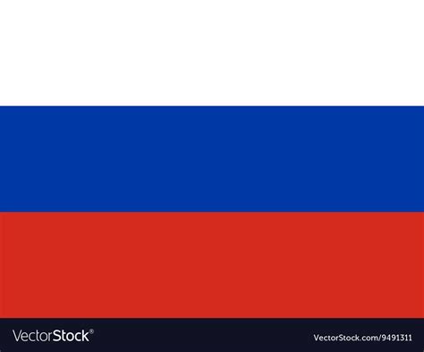 National official flag of the russian federation Vector Image