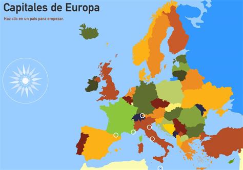 Mapa interactivo de Europa Capitales de Europa. Toporopa - Mapas ...