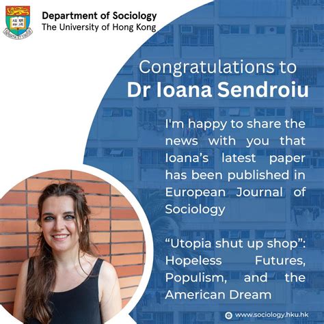 Dr Ioana’s latest paper has been published in European Journal of Sociology - HKU Department of ...