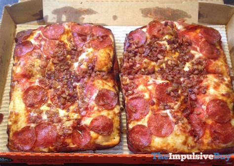 REVIEW: Little Caesars Bacon Wrapped Crust DEEP! DEEP! Dish Pizza - The ...