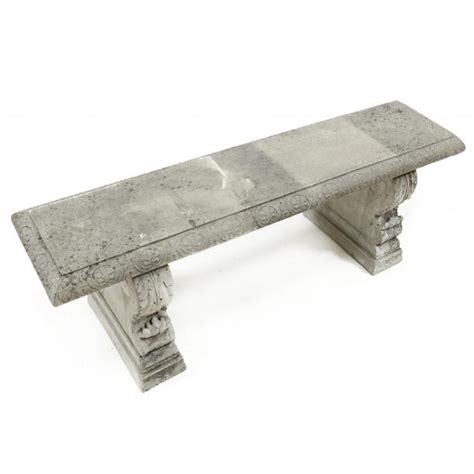 Classical Style Cast Stone Garden Bench (Lot 1221 - Memorial Holiday ...