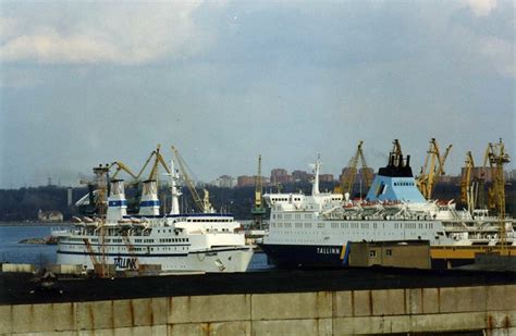 Ferry ships, MS Tallink and MS Mare Balticum of Tallink and Estline ...