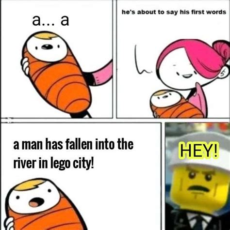 A man has fallen into the river in lego city! - Meme by Bolt93 :) Memedroid