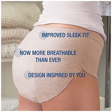 Depend Silhouette Incontinence Briefs for Women, Maximum Absorbency, L ...