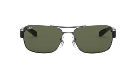 Ray-Ban RB3522 61 Green & Gunmetal Polarized Sunglasses | Sunglass Hut ...