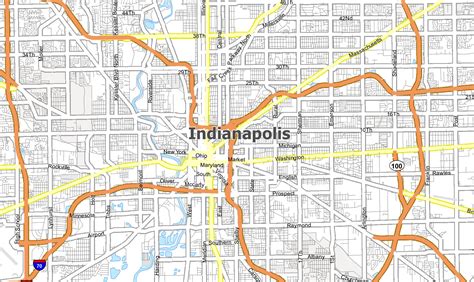 Indianapolis Zip Code Map With Streets - Gretel Hildagarde