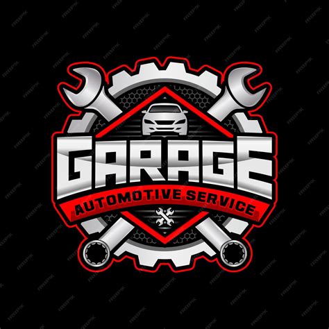 Premium Vector | Auto repair and Garage logo for automotive industry