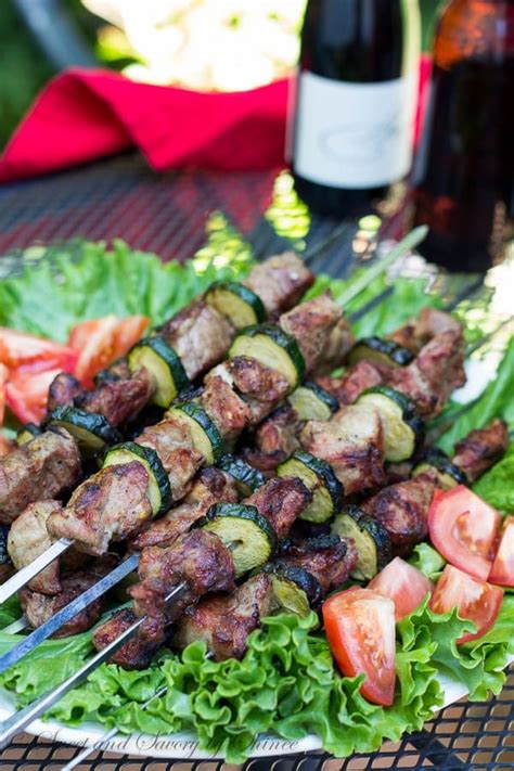 Pork Kebabs (Russian Pork Shashlik) ~Sweet & Savory by Shinee