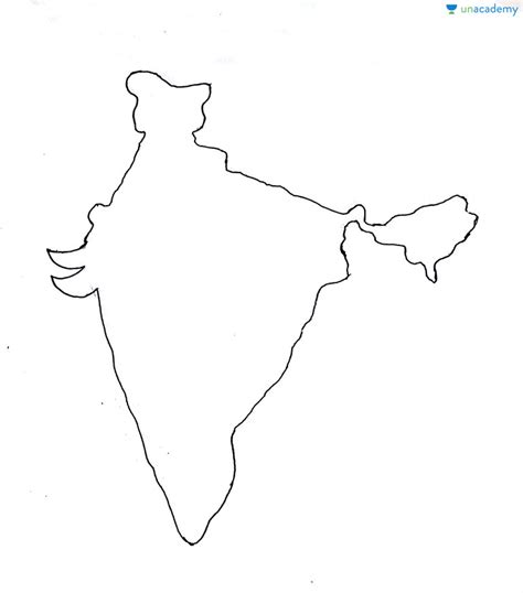 Map Of India Sketch at PaintingValley.com | Explore collection of Map ...