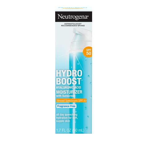 Neutrogena Hydro Boost SPF 50 Hyaluronic Acid Moisturizer, 1.7 fl. oz - Walmart.com - Walmart.com