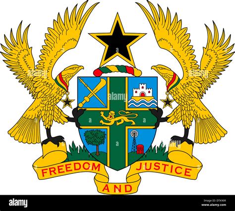 Ghana coat of arms hi-res stock photography and images - Alamy