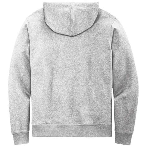 District Men's Light Heather Grey Re-Fleece Full-Zip Hoodie