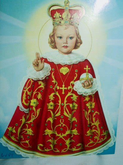 CHILD OF PRAGUE-Vibrant Vintage Lithograph Christ Child