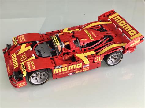 PORSCHE 962 team Gebhardt Racing Momo imsa 1989 kit 1/8 scale car block blocks building Moc ...