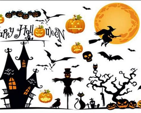 Decal trang trí halloween