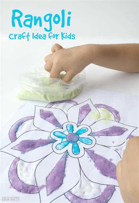 Rangoli Craft Idea for Kids