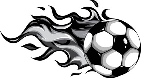 Soccer Ball Fire Clipart Free