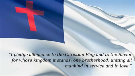 Know The Pledge Of Allegiance To The Christian Flag