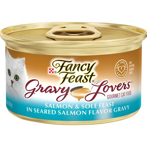 Purina Fancy Feast Gravy Lovers Salmon and Sole Feast Gourmet Cat Food ...