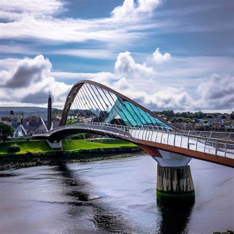 Premium AI Image | Peace Bridge in Derry