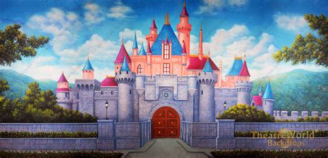 Princess Castle Backdrop Rentals | TheatreWorld® Backdrops