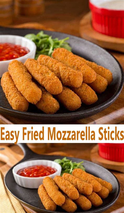 Easy Fried Mozzarella Sticks Recipe- All She Cooks